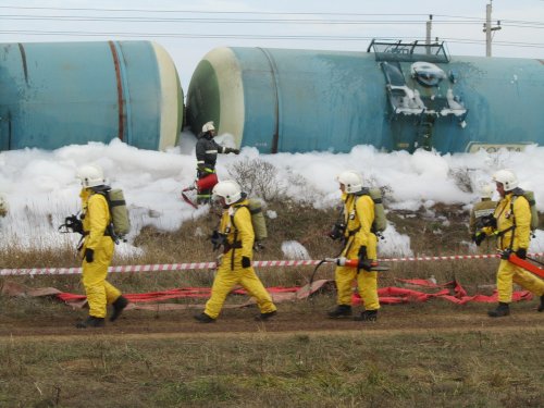 Авария поезда с нефтью компании "Таманьнефтегаз"