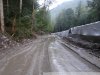 Строящаяся дорога представляет сплошное месиво грязи