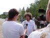 Журналисты ТВ-Электрон берут интервью у А.Рудомахи