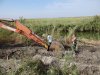 Расчистка канала в районе лимана Золотого в Приморско-ахтарском районе