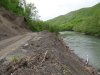 Незаконно проложенная дальше "фермерского хозяйства" дорога, разрушившая ландшафты на берегу реки Пшиш