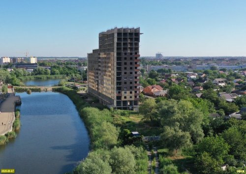 ЖК "Курортный берег" в Краснодаре, незаконное строительство которого было остановлено в 2017г.