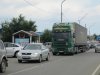 Движение большегрузного транспорта через станицу Тамань