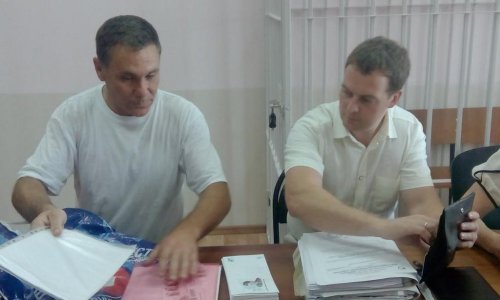 Евгений Витишко и Сергей Локтев во время заседания суда