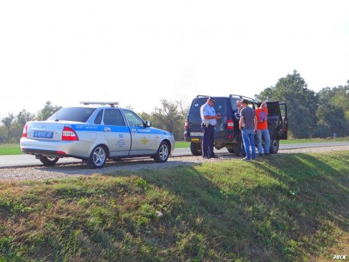Полиция остановила автомобиль ЭкоВахте для проверки, в рамках операции "Анаконда"