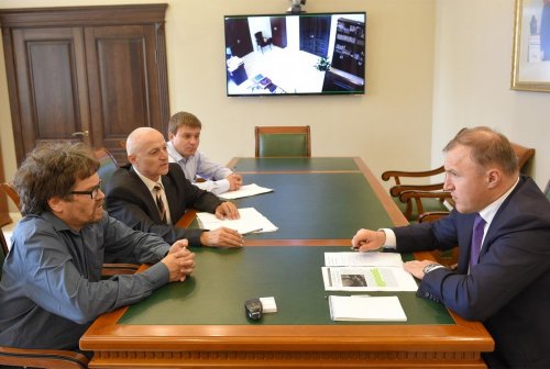 Встреча премьер-министра Адыгеи М. Кумпилова с координатором ЭВСК А. Рудомахой 