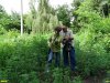 Андрей Рудомаха и Виктор Чириков на территории лесного фонда, окружающего имение Ремезкова