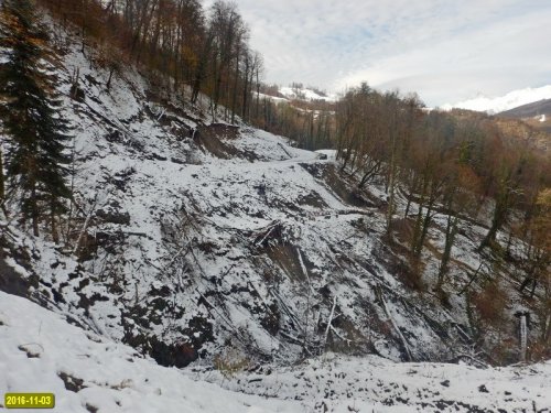 Последствия беспредела, творимого компанией "Роза Хутор" на склонах хребта Аибга в Сочинском национальном парке