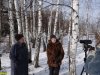 Жители х.Ленина, встревоженные застройкой зеленой зоны, дают интервью активистам ЭВСК