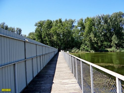 "Дача Ремезкова". Мост-забор, перегораживающий русло реки Кочеты