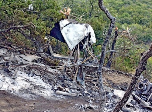 (2017.08.22) Место крушения вертолета на горе Медведь возле Малого Утриша