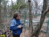 Координатор ЭВСК Андрей Рудомаха на инспекции незаконных заборов, построенных ООО "Эксим-М" в лесу возле Криницы