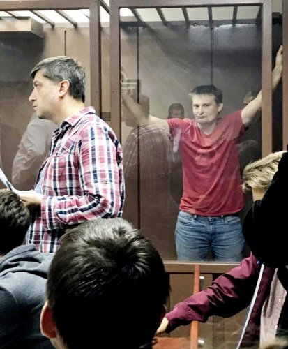 Михаил Беньяш во время суда по его делу