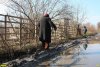 Разбитая большегрузами улица Яблоневая в СНТ "Урожай"