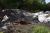 Ядовитый фильтрат от свалки отходов возле территории "Ртутной безопасности" в 10 метрах от русла реки Зыбза
