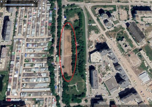 Территория Николаевского бульвара после начала "освоения"
