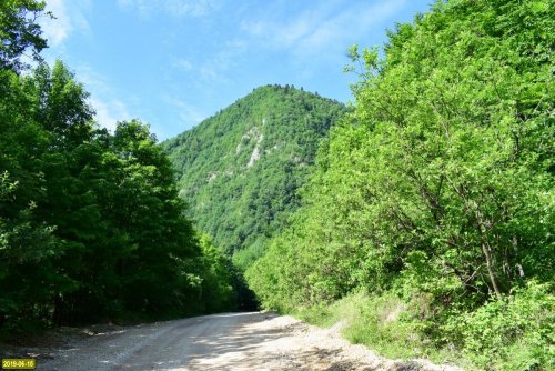 Дорога на Отдаленный в долине реки Серебрячка