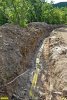 Шрам от трассы газопровода на Дюрсо прорезал лес в Абрауском заказнике
