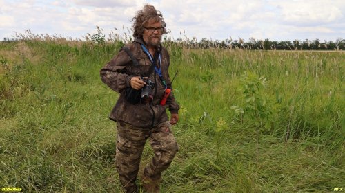 Координатор ЭВСК А.Рудомаха на обследовании перспективной ООПТ Луга Второй Калниболотской балки