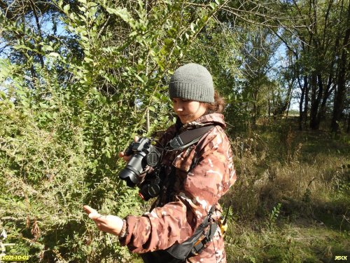 Агния Рудомаха на обследовании перспективной ООПТ Рясная роща