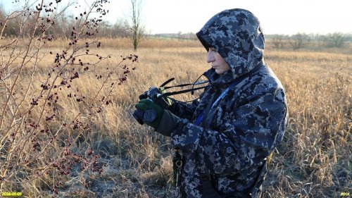 И.Валеева на обследовании перспективной ООПТ Хлопова балка