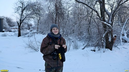 А.Рудомаха на обследовании перспективной ООПТ Роща на улице Станционной