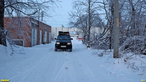 Заезд на территорию перспективной ООПТ Роща на улице Станционной