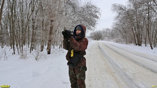 А.Рудомаха на обследовании перспективной ООПТ Роща в Юго-Восточном городке