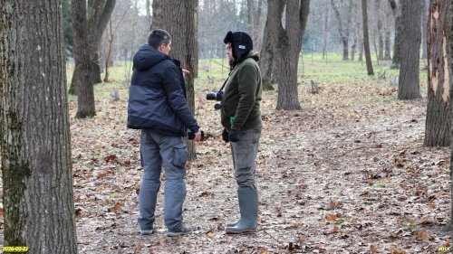 А.Рудомаха и местный активист В.Егупец в перспективной зелёной зоне Сквер Кленовый (расширение) в Учхозе Кубань 
