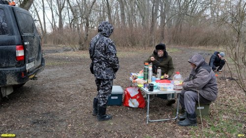 Обед на территории перспективной ООПТ Яловое Колено