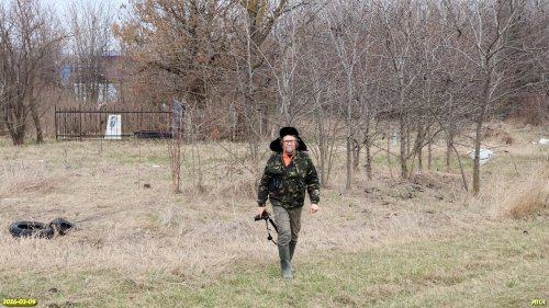 Координатор ЭВСК А.Рудомаха на обследовании перспективной ООПТ Новотитаровский мемориальный парк