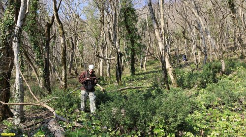 А.Рудомаха на обследовании перспективной ООПТ Гора Кобылка