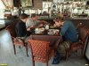 Участники выезда обедают в столовой (г.Туапсе)