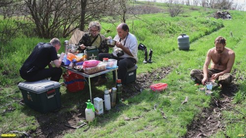 Обед на территории перспективной ООПТ Верхнеключевской карьер 