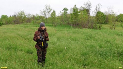 Агния Рудомаха на обследовании перспективной ООПТ Курганы Динские близнецы
