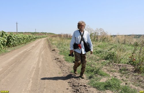 Координатор ЭВСК А.Рудомаха на обследовании Черкасского берега Челбаса