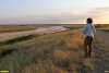 Координатор ЭВСК А.Рудомаха на обследовании территории Шкуринский сухой склон реки Ея