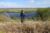 Координатор ЭВСК А.Рудомаха на обследовании Пискуновского высокого берега Бейсуга