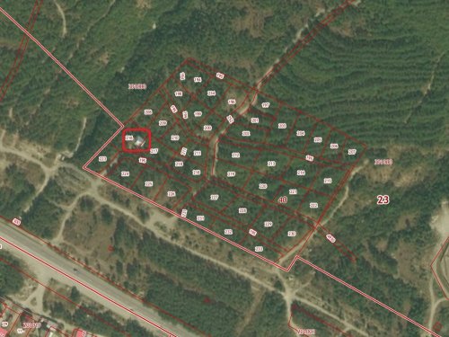 Схема разбивки лесной территории под коттеджный поселок, который ООО "Геленджикглавстрой" собиралось построить возле Кабардинки