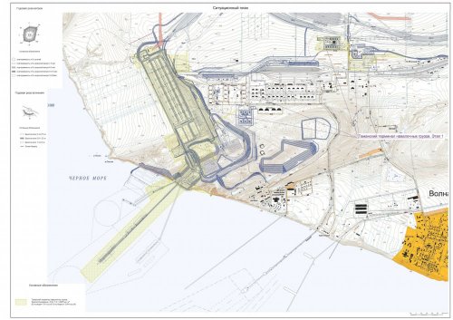 Ситуационный план Таманского терминала навалочных грузов. 1 этап