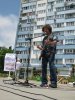 Андрей Рудомаха спел песню "Спасаем город!"